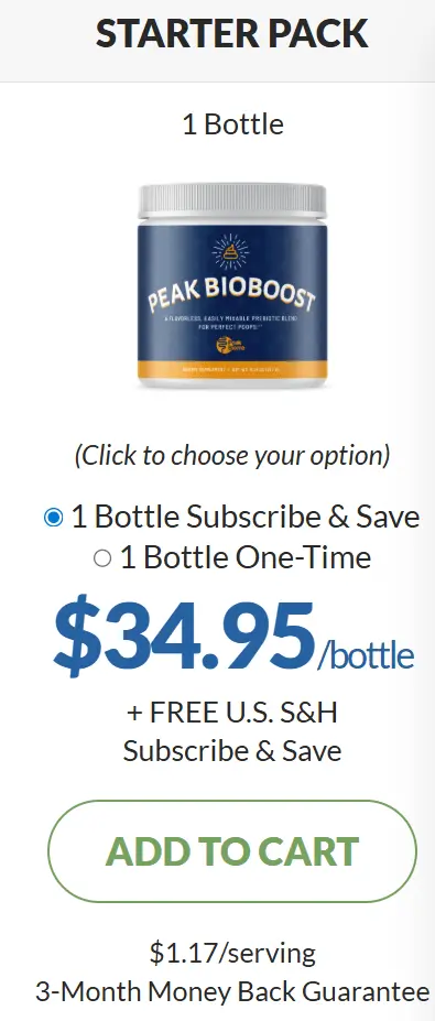 Peak BioBoost Buy 1 Bottle